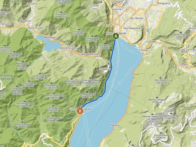 Von Riva del Garda nach Limone sul Garda | Mountainbike-Tour | Komoot